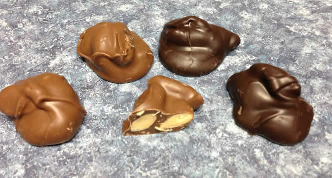 Almond Nuts Candy Kraft Candies Altamont NY 12009 MILK DARK CHOCOLATE